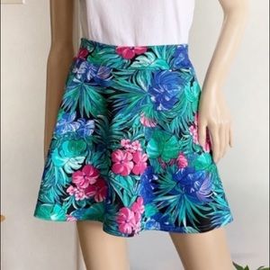 Charlotte Russe Tropical Mini Skirt